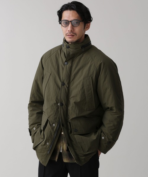 NANO universe（ナノ・ユニバース） ダウンジャケット L カーキ メンズ