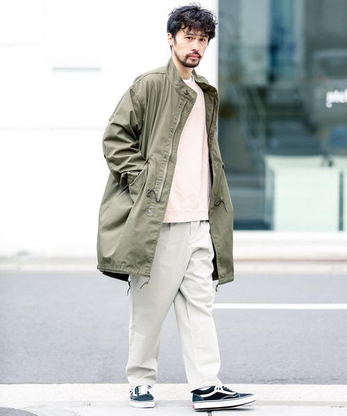 「ARMY TWILL」 モッズコート LARGE グレー メンズ_画像6
