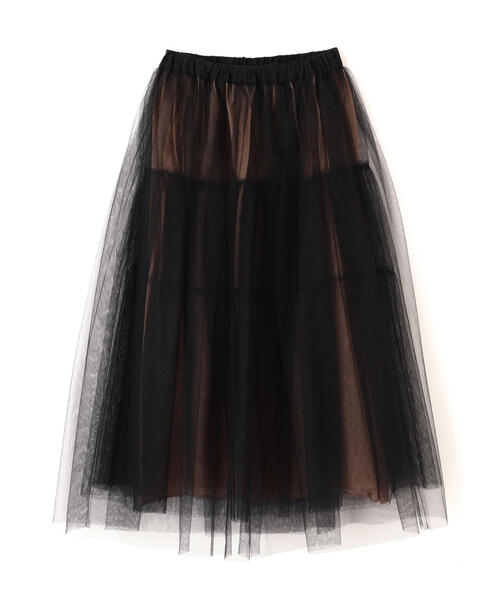 ADORE 2025年商品 UNiPH ブライトチュールスカート ブラック ADORE（アドーア） スカート ブライトチュールスカート : ZOZOTOWN