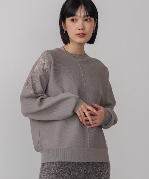 Bou Jeloud（ブージュルード） ニット セーター 肩レースドルマン