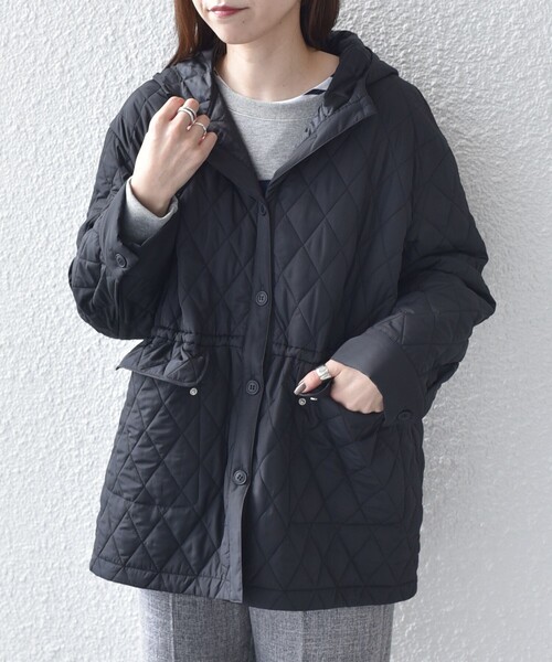 シップス カラーズ（SHIPS Colors）/SHIPS Colors:THINSULATE(TM) 中綿 キルティング フード コート◇ SHIPS Colors（シップスカラーズ） コート アウター SHIPS Colors