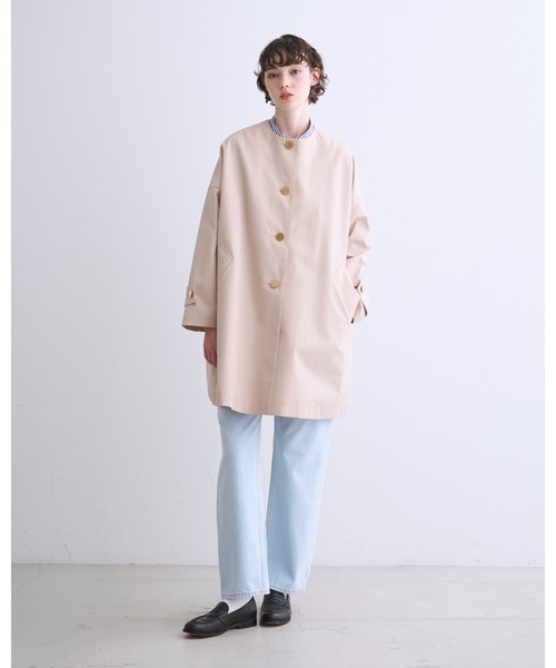 【美品】Traditional Weatherwear ノーカラーコート Traditional Weatherwear（トラディショナル ウェザーウェア） ノー