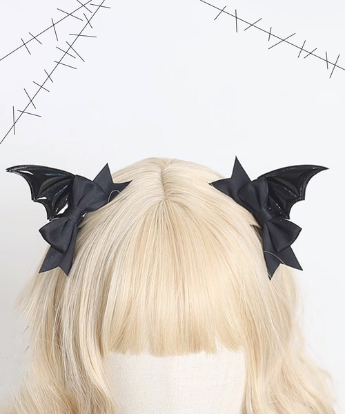 CALIFORNIA OUTFITTERS ヘアクリップ 10D1-TJ リボン付き デビル