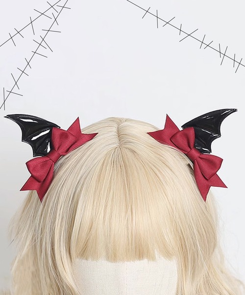 CALIFORNIA OUTFITTERS ヘアクリップ 10D1-TJ リボン付き デビル