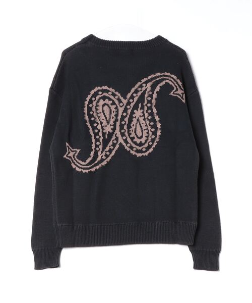 「Subciety」 長袖ニット MEDIUM ブラック メンズ_画像2