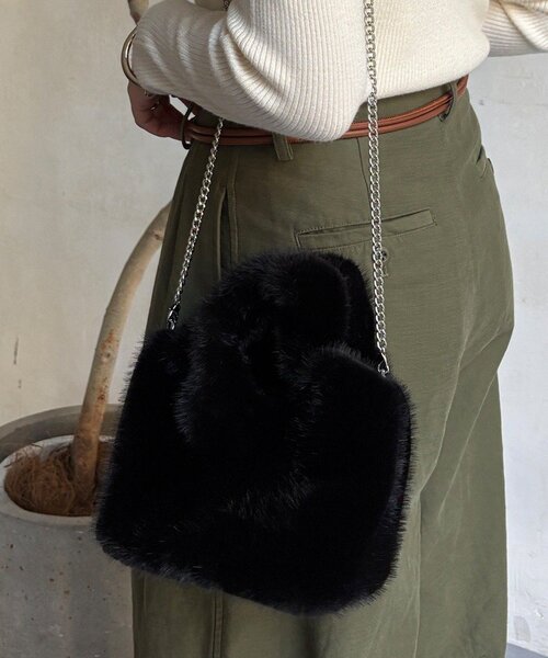 DouDou（ドゥドゥ） ショルダーバッグ バッグ 「WEB限定」ファーバッグ