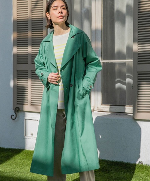 「niko and...」 トレンチコート LARGE ピンク レディース_画像2