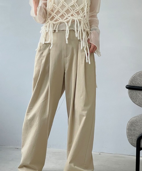 「chuclla」 パンツ M ベージュ レディース_画像4