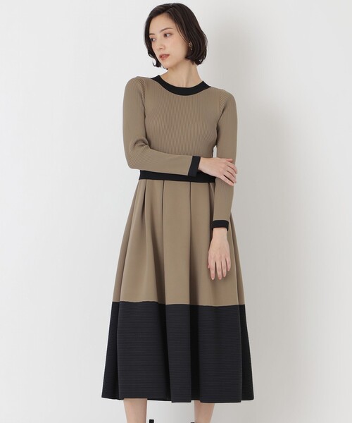 未使用　エポカワンピース EPOCA（エポカ） 長袖ワンピース 38 ブラウン レディース : ZOZOTOWN