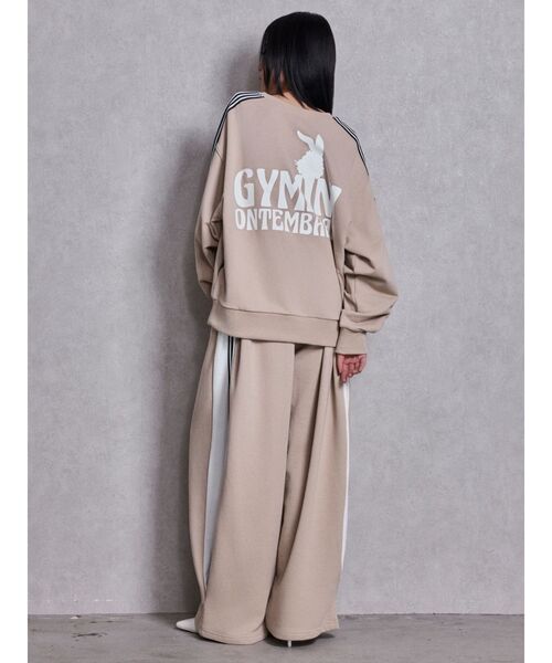 GYDA（ジェイダ） ワイドパンツ スウェットパンツ ジャージ GYMINI