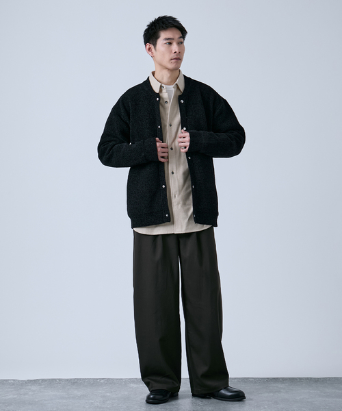 新品未使用　ベーセーストックCRAZY CARDIGAN カーディガン B.C STOCK（ベーセーストック） カーディガン 手洗い可 / 幾何柄ZIP
