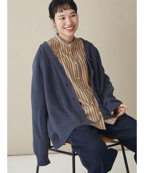 「CRAFT STANDARD BOUTIQUE」 ニットカーディガン L ブラック レディース_画像5