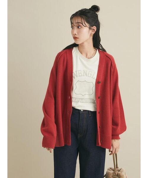 「CRAFT STANDARD BOUTIQUE」 ニットカーディガン L ブラック レディース_画像6