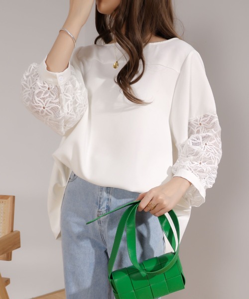 「emi+」 長袖ブラウス L ブラック レディース_画像3