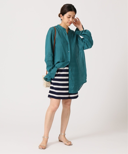 「IENA LA BOUCLE」 長袖ブラウス - オレンジ レディース_画像4