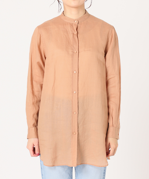 「IENA LA BOUCLE」 長袖ブラウス - オレンジ レディース_画像7