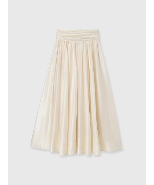 anuans（アニュアンス） スカート ギャザーベルトオーガンスカート
