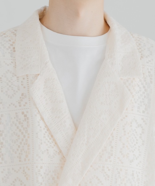 「epnok」 テーラードジャケット SMALL アイボリー メンズ_画像7