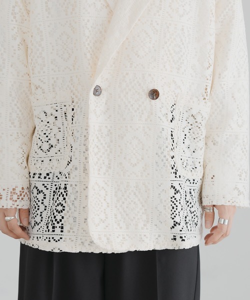 「epnok」 テーラードジャケット SMALL アイボリー メンズ_画像8