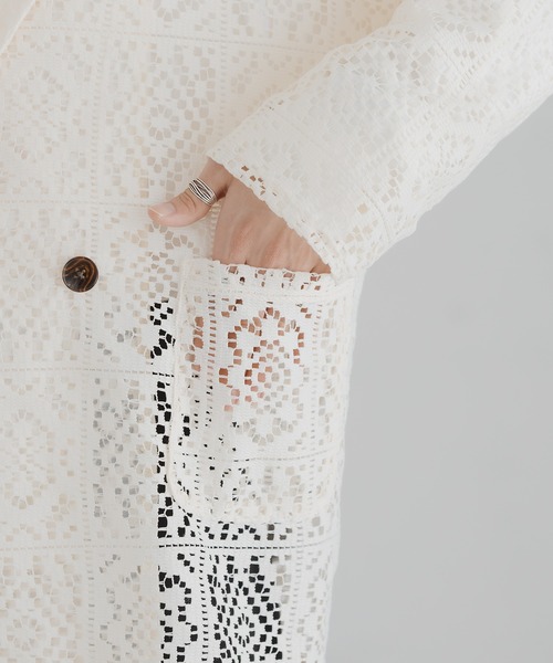 「epnok」 テーラードジャケット SMALL アイボリー メンズ_画像9