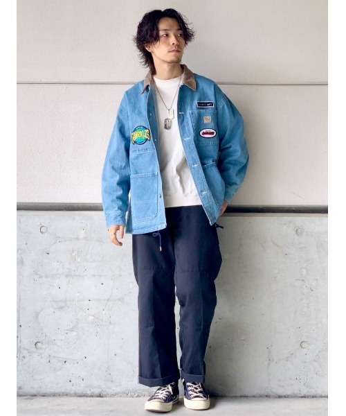 「（What it isNt）ART BY MARKGONZALES」 デニムジャケット M ライトインディゴブルー メンズ_画像2