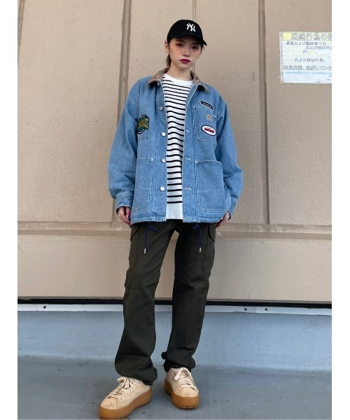 「（What it isNt）ART BY MARKGONZALES」 デニムジャケット M ライトインディゴブルー メンズ_画像3