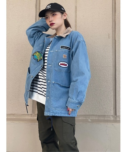 「（What it isNt）ART BY MARKGONZALES」 デニムジャケット M ライトインディゴブルー メンズ_画像6