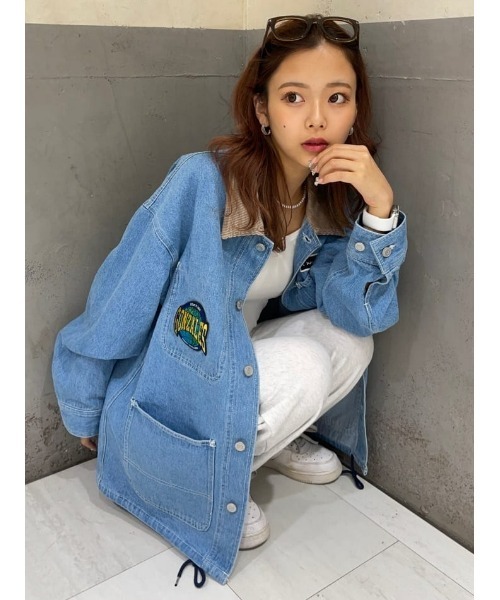 「（What it isNt）ART BY MARKGONZALES」 デニムジャケット M ライトインディゴブルー メンズ_画像8