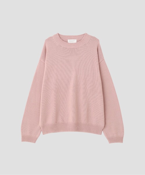 2022AW マーガレットハウエル ウールリネン ニット　ピンク MARGARET HOWELL（マーガレットハウエル） ニット セーター HIGH TWIST