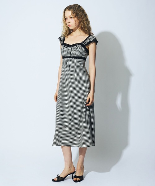 DEICY（デイシー） ワンピース レースドッキングギャザーワンピース
