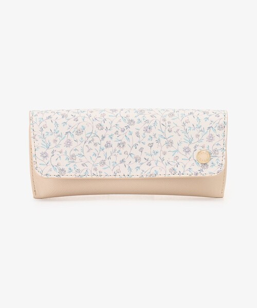 【新品】アフタヌーンティー　フラワープリント　眼鏡ケース　ペンケース　アイボリー Afternoon Tea（アフタヌーンティー） 文房具 フラワープリント眼鏡