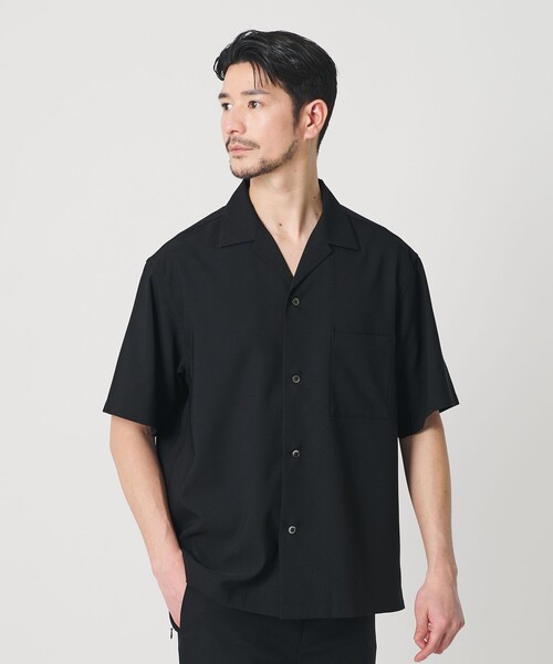 シャツ 「WEB限定 WARDROBE SMART」 Reflax オープンカラー シャツ メンズの画像