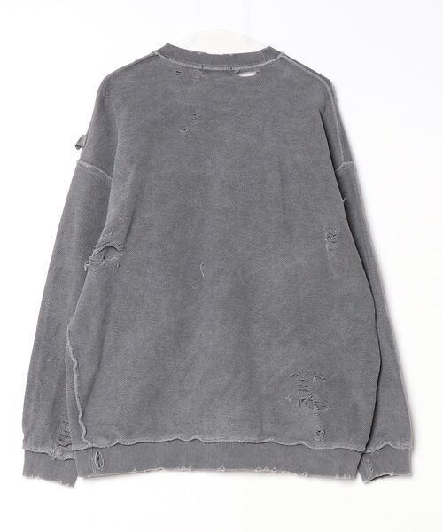 NAUTICA」 スウェットカットソー LARGE チャコールグレー メンズ