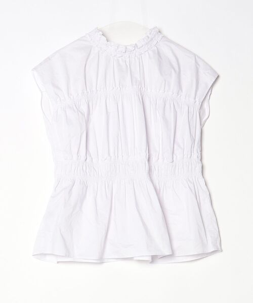 「DOUBLE STANDARD CLOTHING」 ノースリーブブラウス 38 パープル レディース_画像2