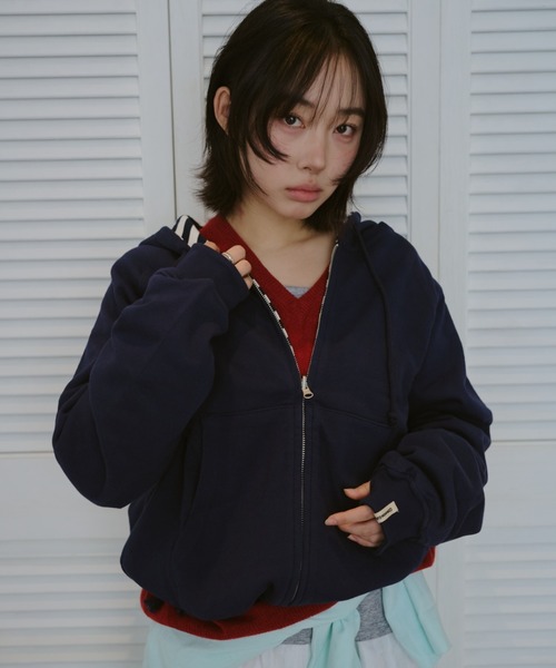 common gull products. パーカー 柄の目覚め、リバーシブルフーディー