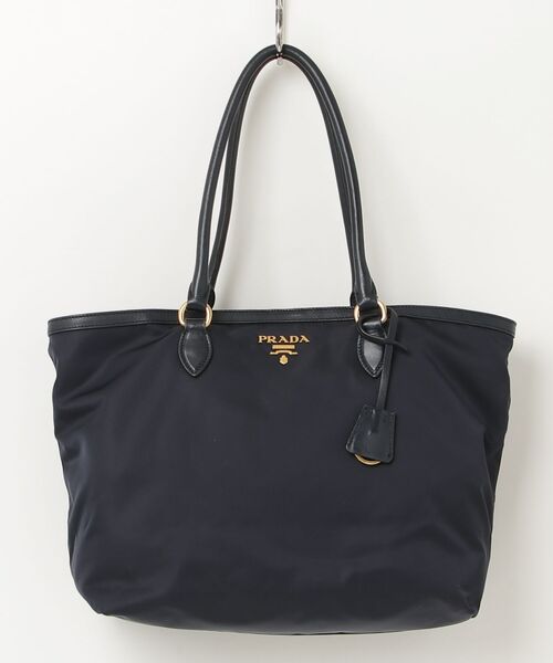 PRADA ネイビー トートバッグ PRADA（プラダ） トートバッグ TU ネイビー レディース : ZOZOTOWN