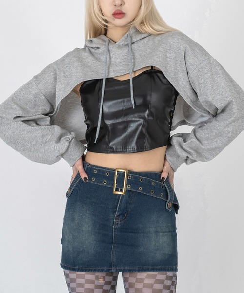 「FOLLOWIN」 キュロット MEDIUM ブルー レディース_画像3