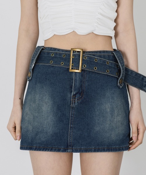 「FOLLOWIN」 キュロット MEDIUM ブルー レディース_画像5