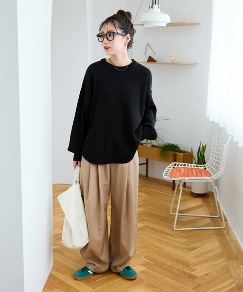 「FREAK'S STORE」 長袖ニット フリ- ピンク レディース_画像8