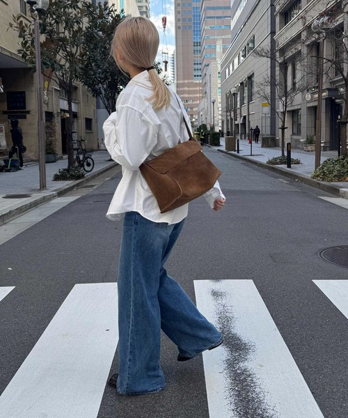 「CANAL JEAN」 ショルダーバッグ ONE SIZE キャメル レディースの画像
