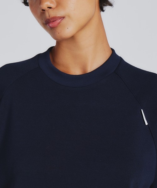 「ESSENTIAL」 半袖Tシャツ 38 ネイビー レディース_画像3