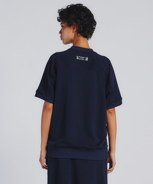 「ESSENTIAL」 半袖Tシャツ 38 ネイビー レディース_画像4