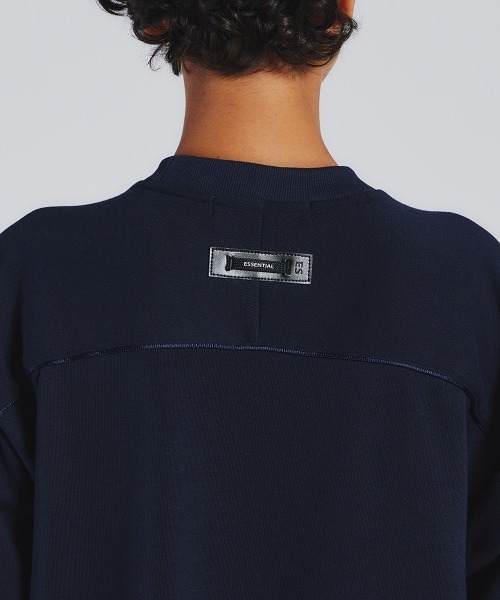 「ESSENTIAL」 半袖Tシャツ 38 ネイビー レディース_画像6