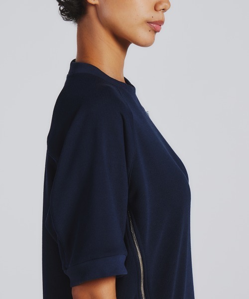 「ESSENTIAL」 半袖Tシャツ 38 ネイビー レディース_画像7