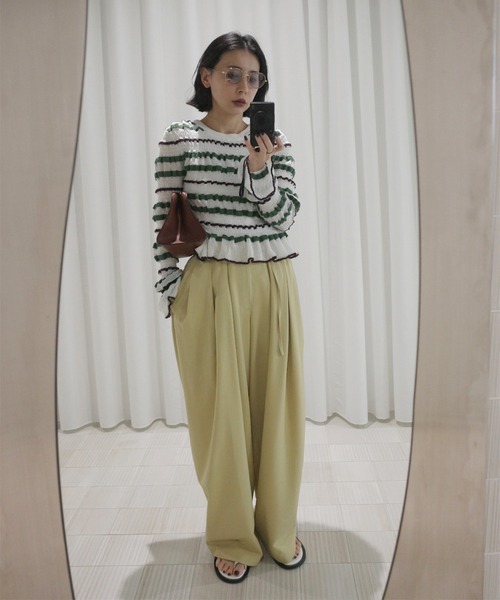 ニット/セーター AMERI LINK UP KNIT TOP Ameri（アメリ）の「LINK UP KNIT TOP（ニット/セーター）」 - WEAR