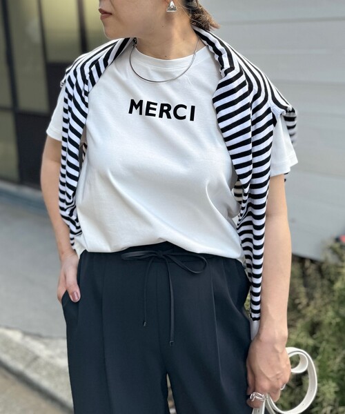 「NOLLEY'S Sophi」 半袖Tシャツ 38 チャコールグレー レディース_画像3