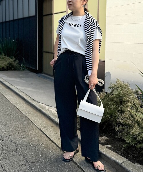 「NOLLEY'S Sophi」 半袖Tシャツ 38 チャコールグレー レディース_画像4