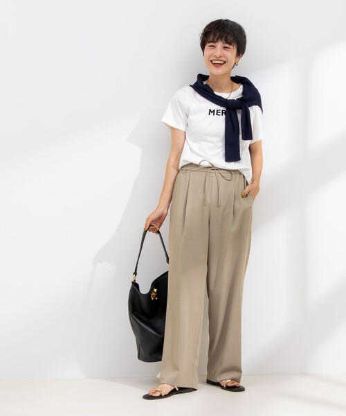 「NOLLEY'S Sophi」 半袖Tシャツ 38 チャコールグレー レディース_画像7