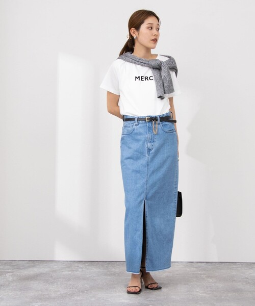 「NOLLEY'S Sophi」 半袖Tシャツ 38 チャコールグレー レディース_画像8
