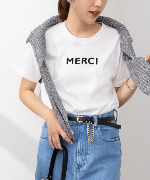 「NOLLEY'S Sophi」 半袖Tシャツ 38 チャコールグレー レディース_画像9